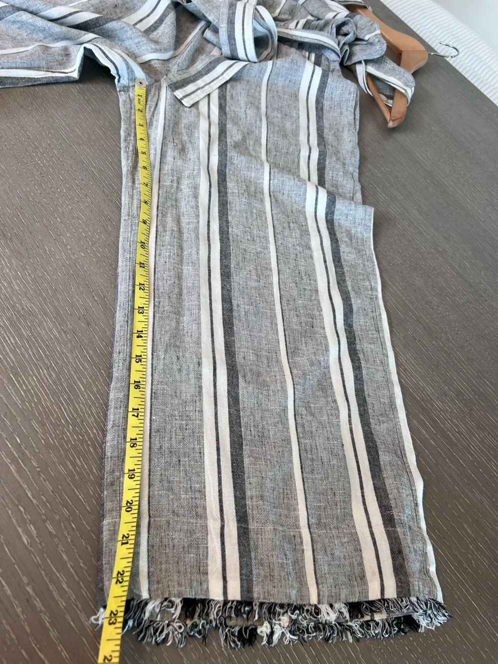cloth & stone Blue and White Striped Sleeveless Tie-Waist Jumpsuit